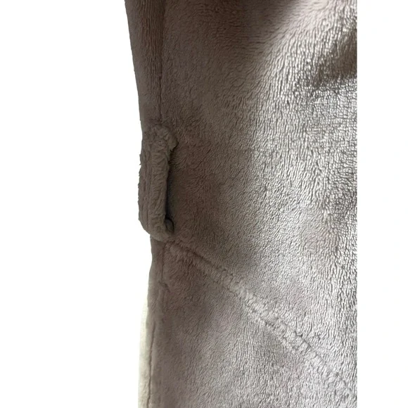 UGG Hooded Miranda Robe Plush Cardigan‎ Cozy Loungewear Spa Moonbeam Taupe LG - Picture 3 of 10